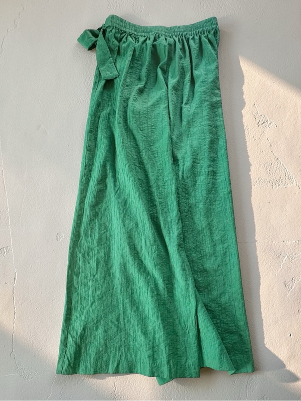 NWOT INTEMPO™ Emerald Textured Wrap Pants Sz L Wide Leg High Waist Pirate-core - Picture 4 of 15